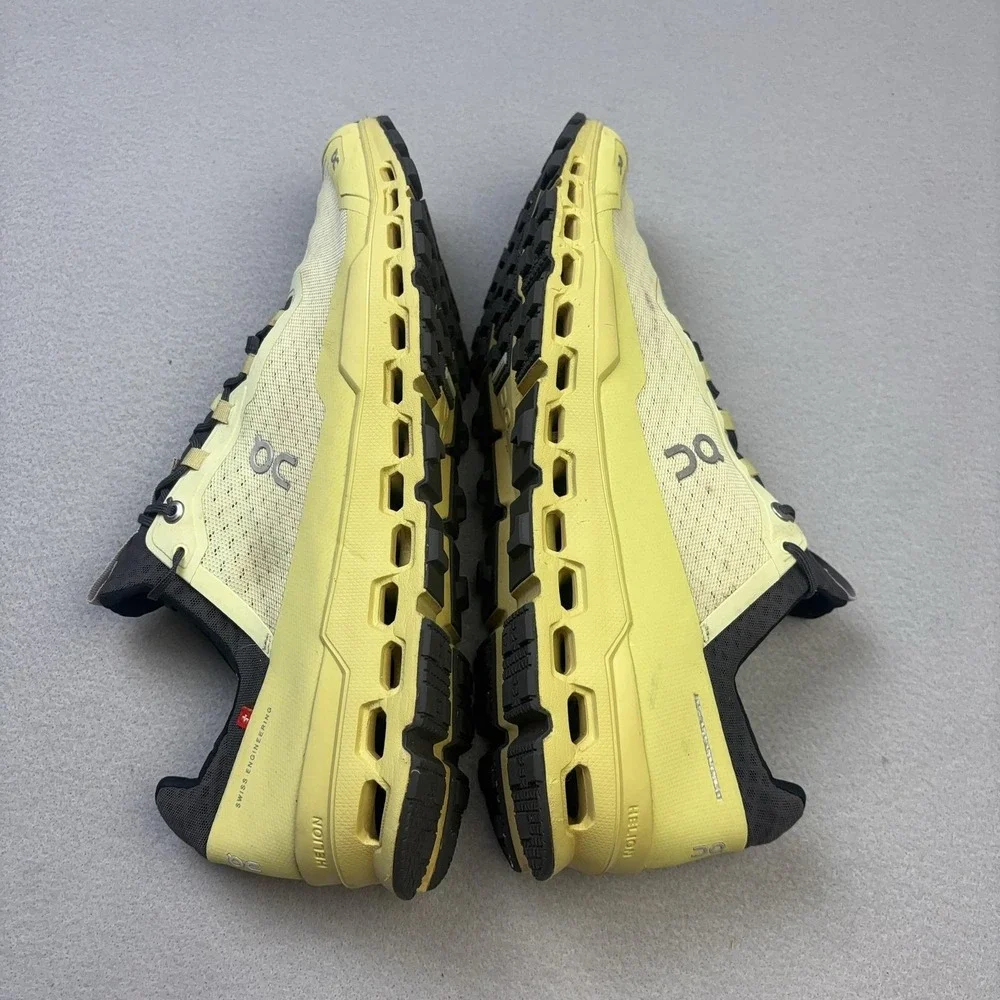On Running Shoes Mens Size 13 Yellow Trail CloudTec Missiongrip Sneakers